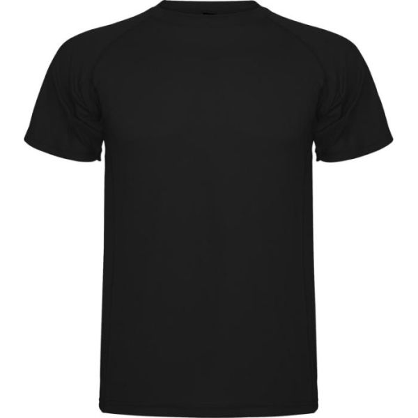 T-shirt sport en maille piquée à manches courtes pour homme - 150 g/m2 - Noir