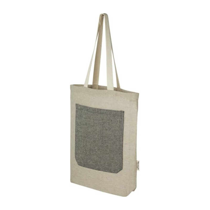 Tote bag en coton recyclé avec une poche 36x41cm - 150gr