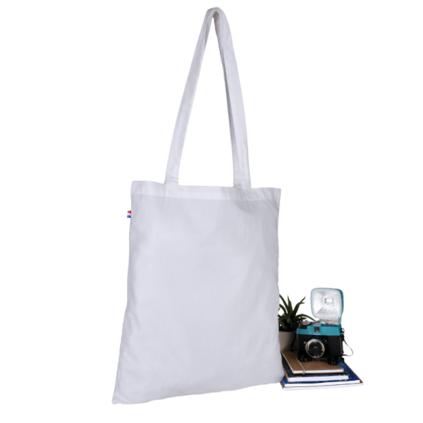 Tote bag BIO MADE IN FRANCE 250 blanc personnalisé en France par Sacpub