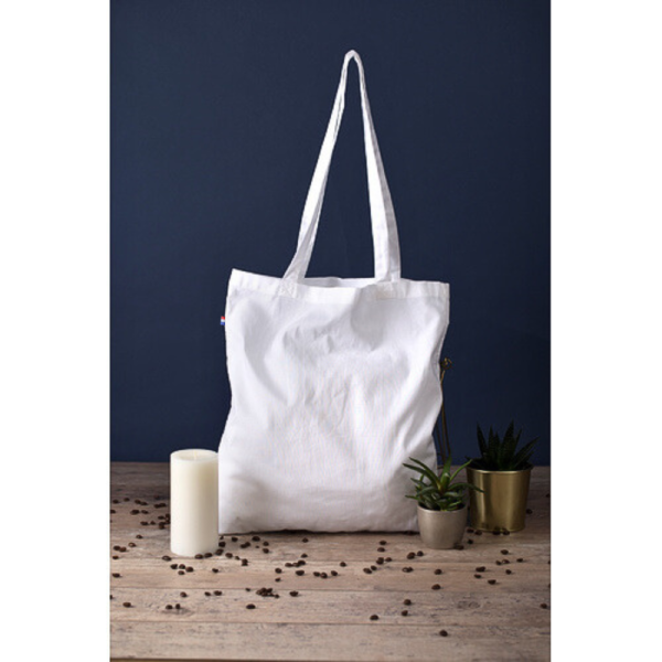 Tote bag BIO MADE IN FRANCE 250 blanc personnalisé en France par Sacpub