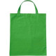 Bolsa algodón asas cortas 38x42 cm verde personalizada en Francia por Sacpub