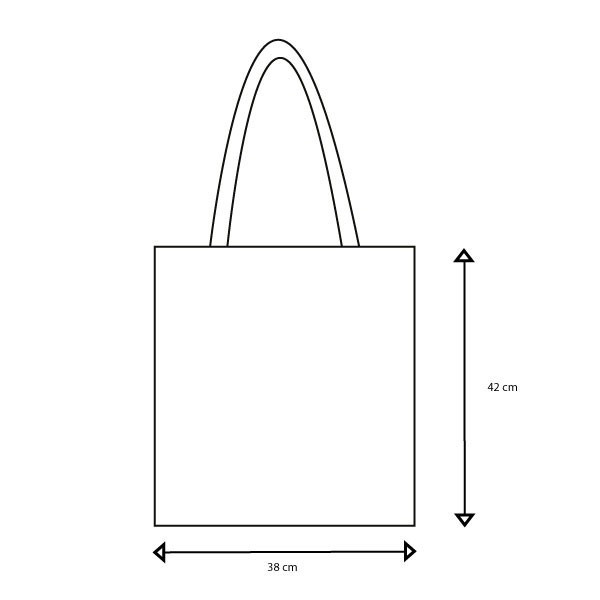 SAC COTON BIO gots 38X42 280gr publicitaire - Tote bag BIO personnalisé imprimé en France par Sacpub