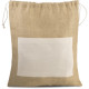 Sac jute & coton 44X38 avec cordelettes personnalisé par Sacpub