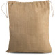 Sac jute & coton 44X38 avec cordelettes personnalisé par Sacpub