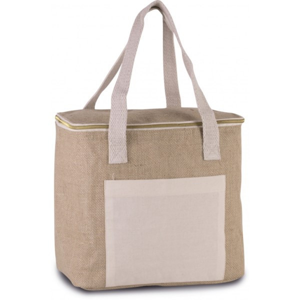 Sac isotherme jute moyen modèle personnalisation france par sacpub