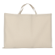 Bolsa de algodón blanco hueso Asas cortas 70x50 cm personalizada en Francia